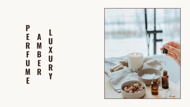 luxury amber perfume